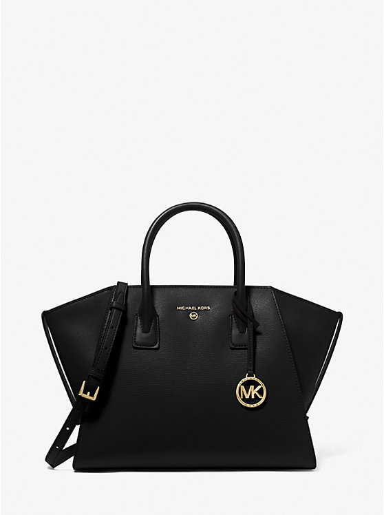 Avril Large Leather Top-Zip Satchel | Michael Kors 30F2G4VS3L