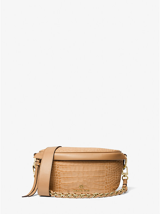 Slater Extra-Small Crocodile Embossed Leather Sling Pack | Michael Kors 30F3G04M1E