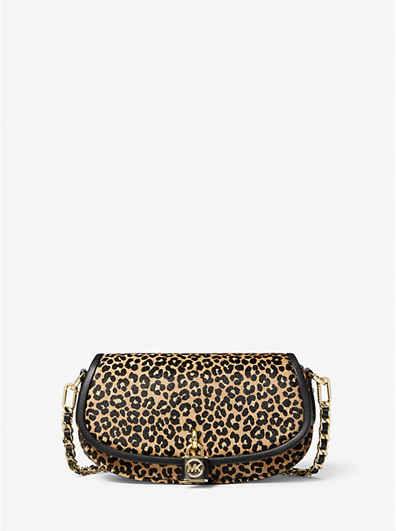 Mila Small Leopard Print Calf Hair Shoulder Bag | Michael Kors 30F3GIMM1H