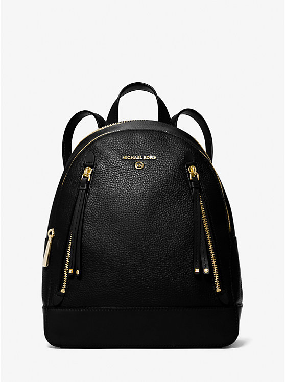 Brooklyn Medium Pebbled Leather Backpack | Michael Kors 30H1GBNB2L
