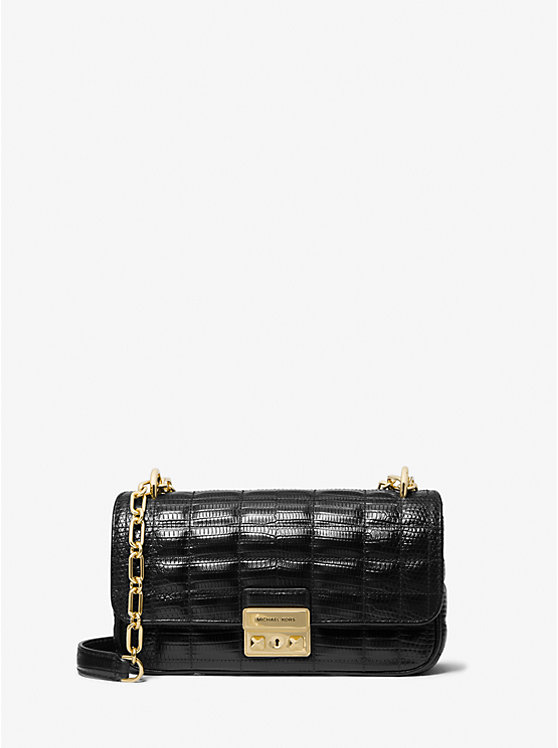 Tribeca Small Quilted Lizard Embossed Leather Shoulder Bag | Michael Kors 30R4G2RL0E