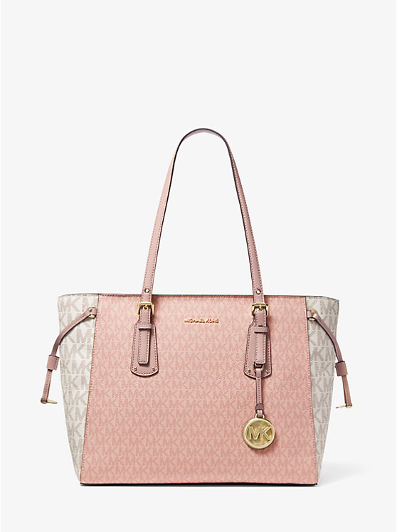 Voyager Medium Color-Block Logo Tote Bag | Michael Kors 30S0GV6T2B