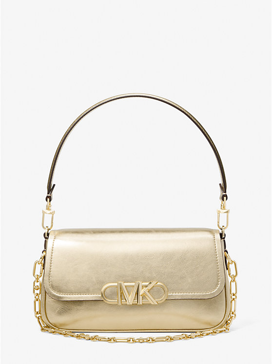 Parker Medium Metallic Leather Shoulder Bag | Michael Kors 30S3G7PC2M