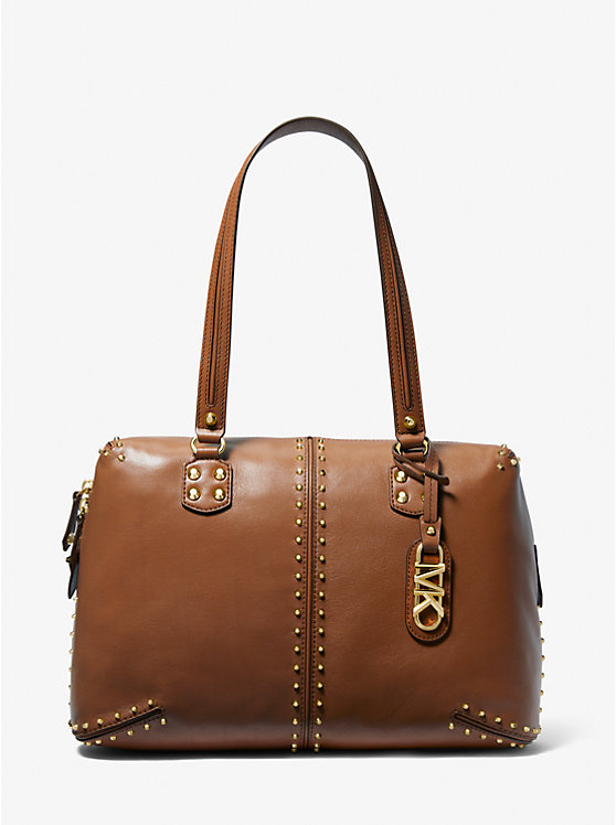 Astor Large Studded Leather Tote Bag | Michael Kors 30S3GATE3L