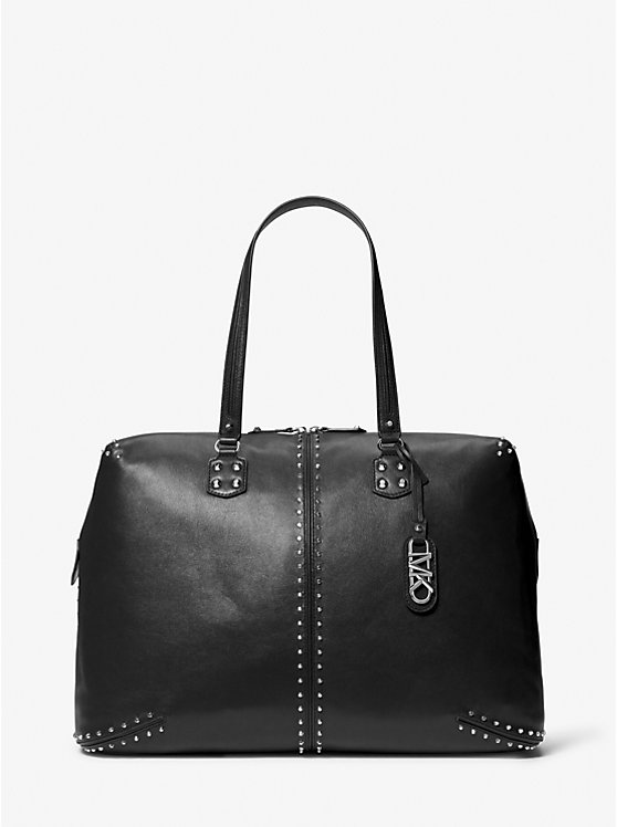 Astor Extra-Large Studded Leather Weekender Bag | Michael Kors 30S3SATU4L