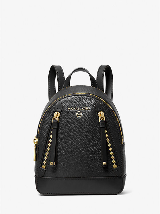 Brooklyn Extra-Small Pebbled Leather Backpack | Michael Kors 30T2GBNB0L