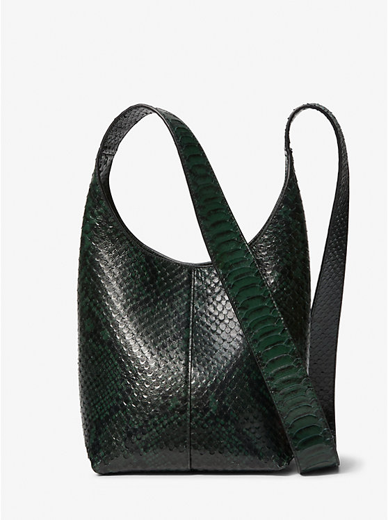 Dede Mini Python Embossed Leather Hobo Bag | Michael Kors 31F3MDEH1P