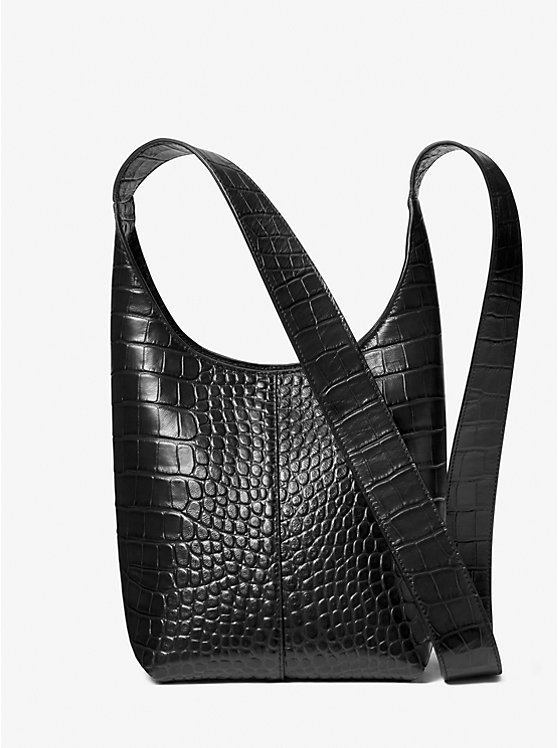 Dede Mini Crocodile Embossed Leather Hobo Bag | Michael Kors 31F3MDEH1R