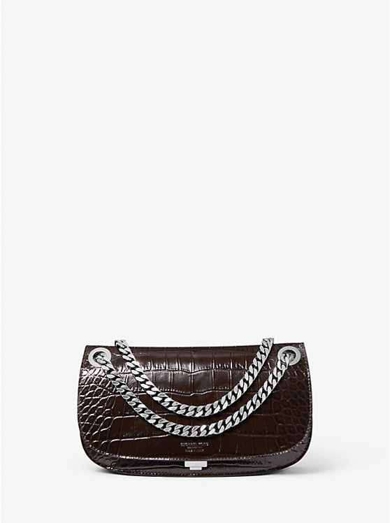 Christie Mini Crocodile Embossed Leather Envelope Bag | Michael Kors 31F3PCHC1C
