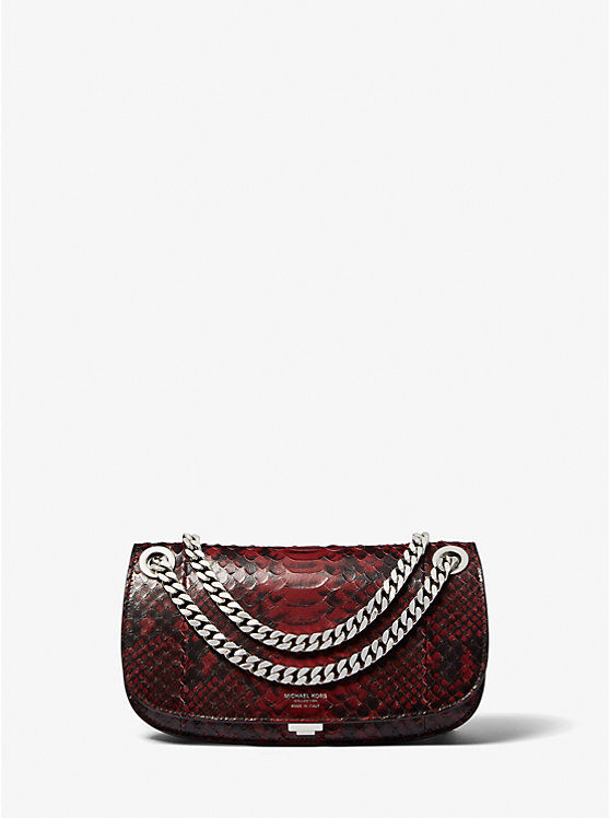 Christie Mini Python Embossed Leather Envelope Bag | Michael Kors 31F3PCHC1P