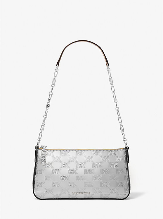 Empire Medium Patent Chain-Link Pochette | Michael Kors 32H3S8EW6O