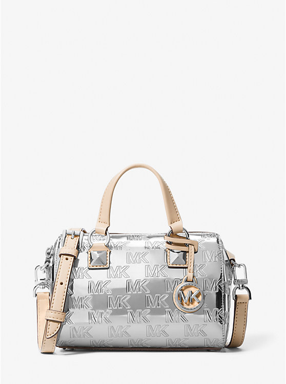 Grayson Small Logo Embossed Patent Duffel Crossbody Bag | Michael Kors 32H3SGYC1O