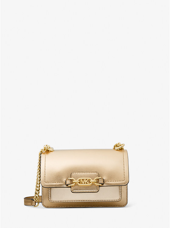 Heather Extra-Small Metallic Leather Crossbody Bag | Michael Kors 32R3G7HC0L