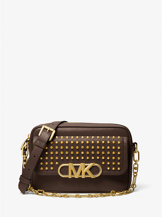 Parker Medium Studded Leather Crossbody Bag | Michael Kors 32S3G7PC8L