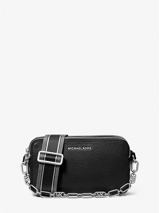 Jet Set Small Pebbled Leather Double-Zip Camera Bag | Michael Kors 32S3SJ6C1L