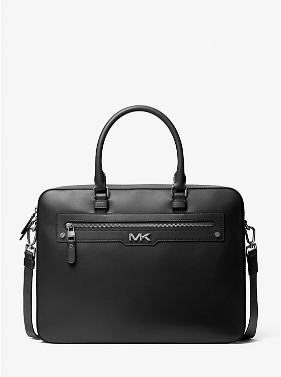 Varick Large Leather Briefcase | Michael Kors 33F3LVAA6L