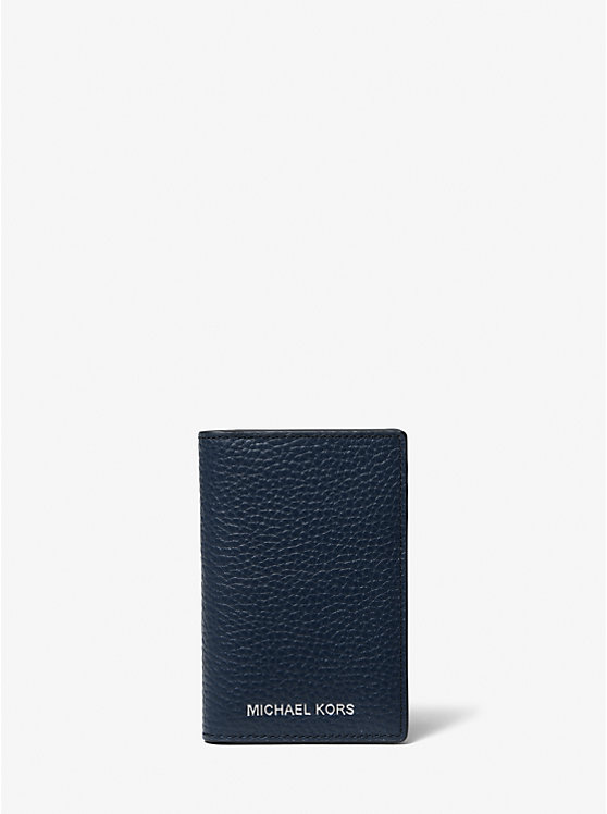 Hudson Pebbled Leather Bi-Fold Card Case | Michael Kors 39S2LHDD1L
