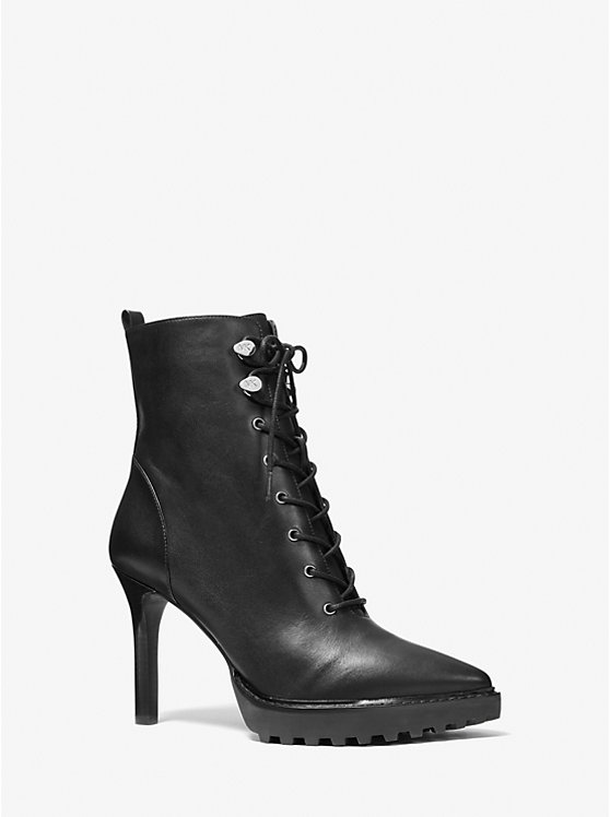 Kyle Leather Lace-Up Boot | Michael Kors 40F1KYME8L