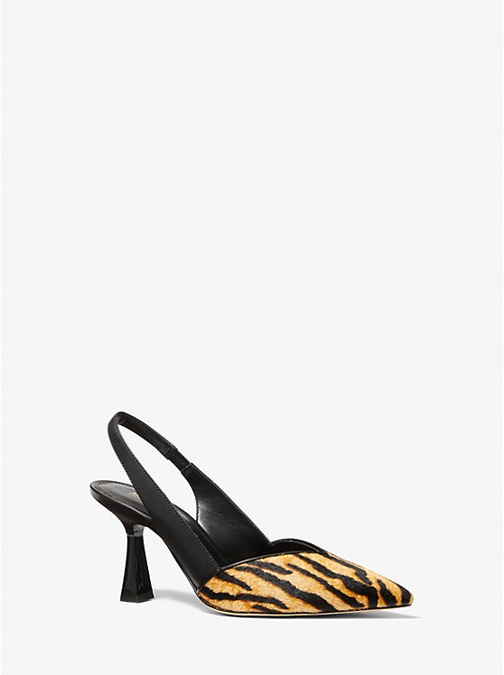 Chelsea Tiger-Print Calf Hair Pump | Michael Kors 40F2ALMG2H