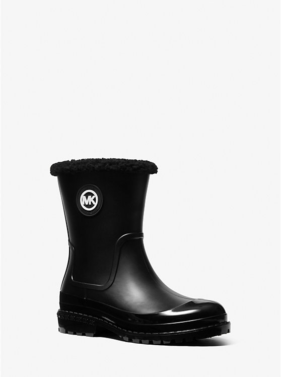 Montaigne Faux Shearling-Lined PVC Rain Boot | Michael Kors 40F2MNFB6Q