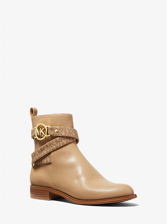 Rory Faux Leather and Logo Ankle Boot | Michael Kors 40F2ROFE7L
