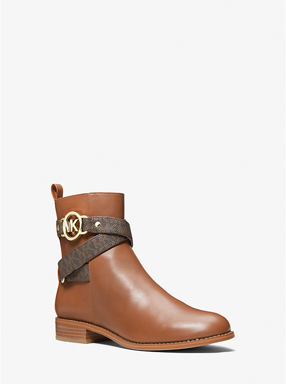 Rory Leather and Logo Ankle Boot | Michael Kors 40F2ROFE9L