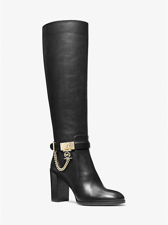 Hamilton Embellished Leather Boot | Michael Kors 40F3HAHB5L