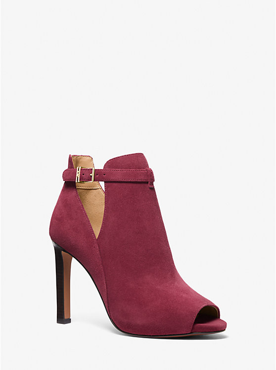 Lawson Suede Open-Toe Ankle Boot | Michael Kors 40F3LAHS1S