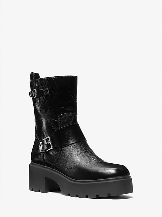 Perry Crinkled Patent Leather Boot | Michael Kors 40F3PYME6L