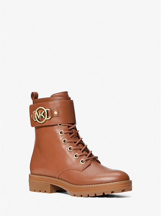 Rory Leather Combat Boot | Michael Kors 40F3ROFE8L