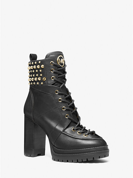 Yvonne Studded Leather Boot | Michael Kors 40F3YVHE8L