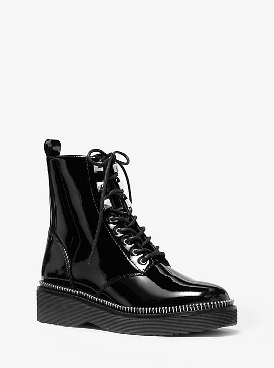 Haskell Patent Leather Combat Boot | Michael Kors 40F9HSFE6A