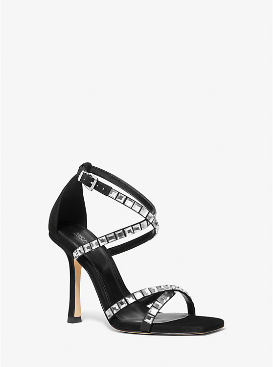 Celia Crystal Embellished Suede Sandal | Michael Kors 40H3CIHS2S