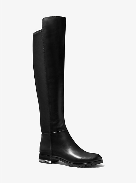 Sabrina Stretch Leather Boot | Michael Kors 40R1SBFB5L