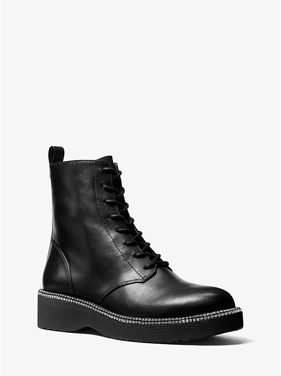 Tavie Leather Combat Boot | Michael Kors 40R9TVFE6L