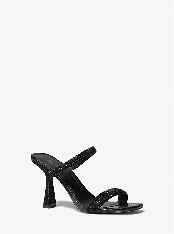 Clara Embellished Snake Embossed Sandal | Michael Kors 40S2CLHA6S