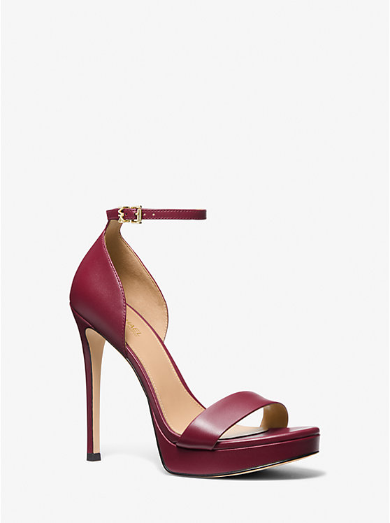 Jordyn Leather Platform Sandal | Michael Kors 40S2JOHA1L