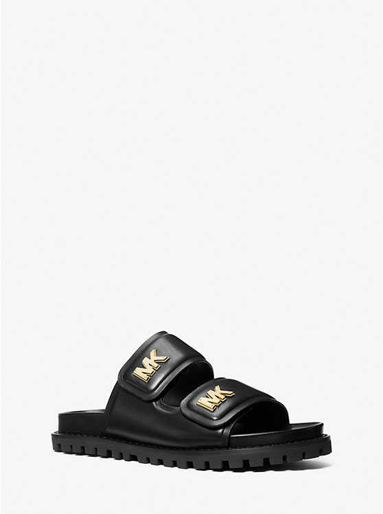 Stark Leather Slide Sandal | Michael Kors 40S3BAFA1L