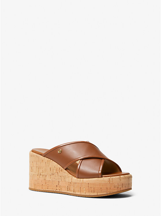 Cary Leather Wedge Sandal | Michael Kors 40S3CYMS1L