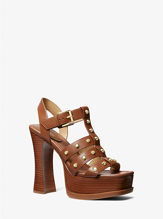 Jagger Studded Leather Platform Sandal | Michael Kors 40S3JGHS5L