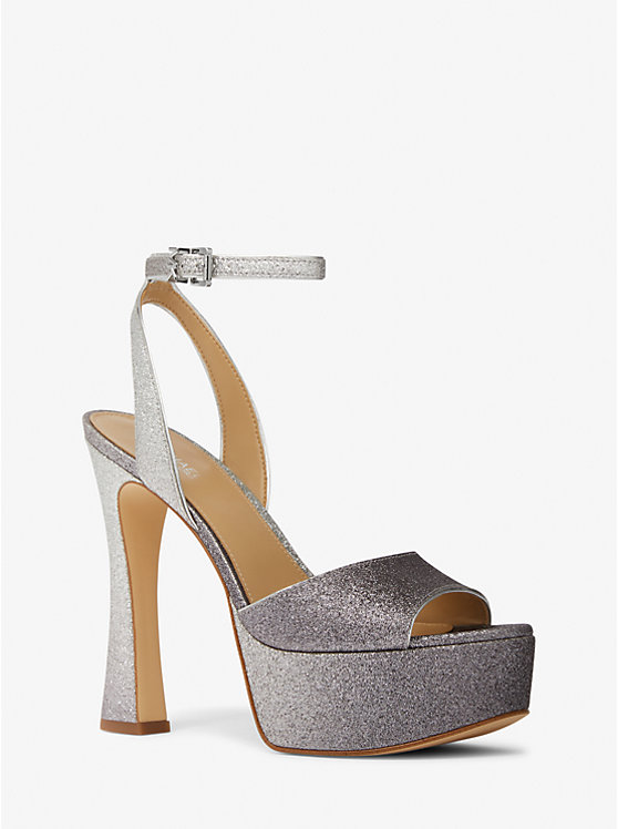 Jensen Glitter Platform Sandal | Michael Kors 40T2JSHS1D