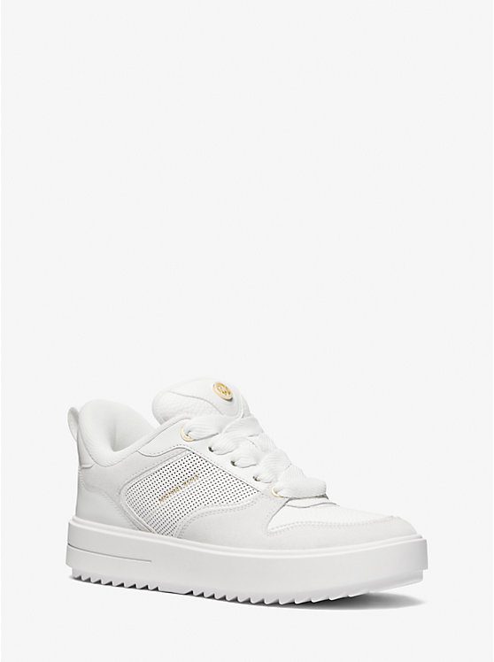 Rumi Leather Platform Sneaker | Michael Kors 43F3RMFS1L