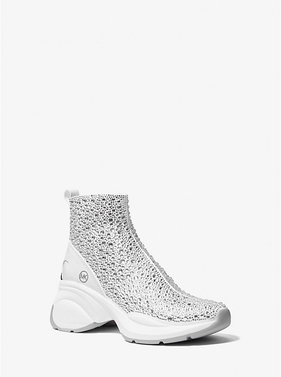 Zuma Embellished Stretch Knit Sock Sneaker | Michael Kors 43H3ZUFE8D