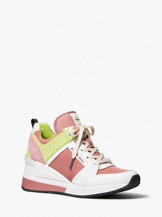 Georgie Color-Block Signature Logo Trainer | Michael Kors 43S2GEFS2D