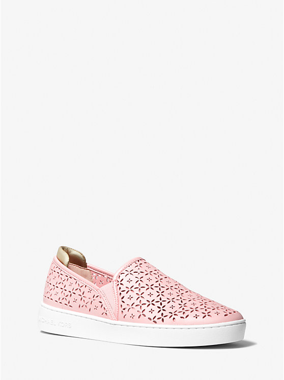 Ophelia Perforated Faux Leather Slip-On Sneaker | Michael Kors 43S2OPFPAL