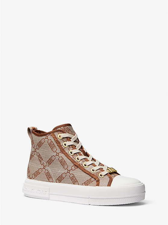 Evy Empire Logo Jacquard High-Top Sneaker | Michael Kors 43S3EYFE5Y