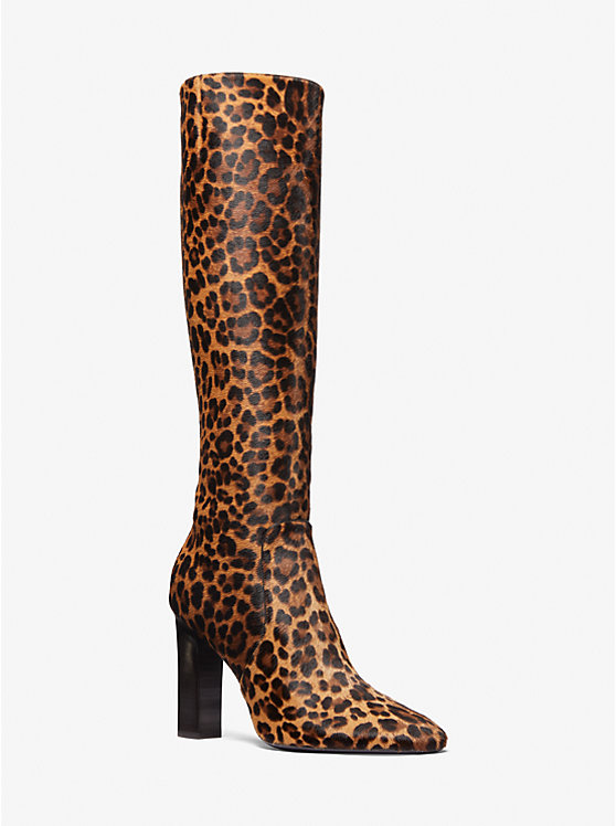 Carly Leopard Print Calf Hair Boot | Michael Kors 46F3CLHB1H