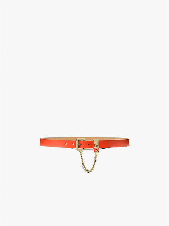 Faux Leather Chain-Link Belt | Michael Kors 558903