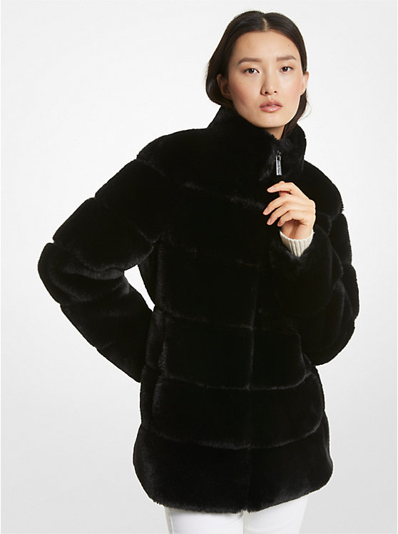Quilted Faux Fur Coat | Michael Kors 77C1269M52