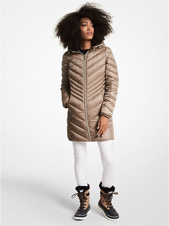 Quilted Nylon Packable Puffer Coat | Michael Kors 77F5365M82